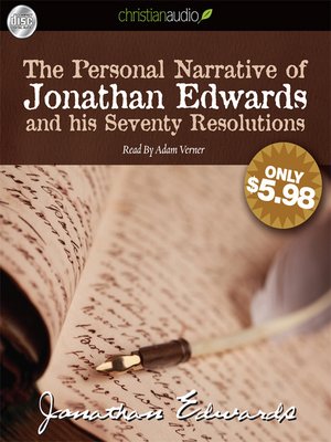 cover image of Personal Narrative of Jonathan Edwards and His Seventy Resolutions